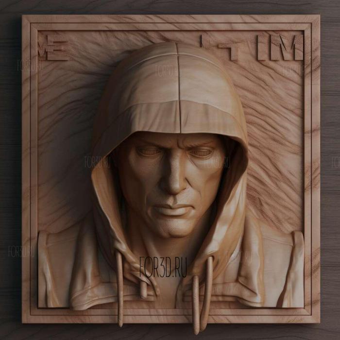 Eminem 1 stl model for CNC